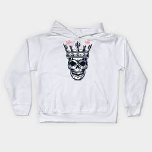 crown skull King Kids Hoodie